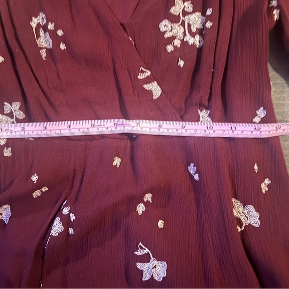 Burgundy Bohemian Dress - Picture 4 of 6